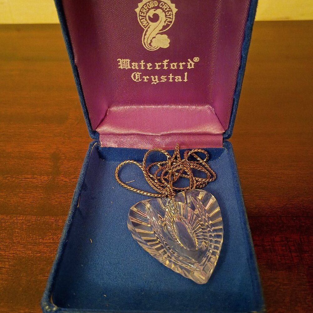 Vintage Waterford Heart Necklace